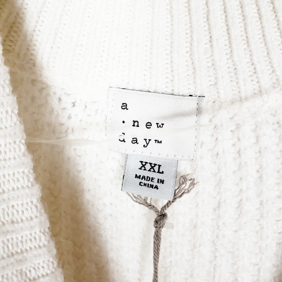 A NEW DAY puff sleeve pullover sweater with bobbles NWT Christmas photos - Picture 5 of 7